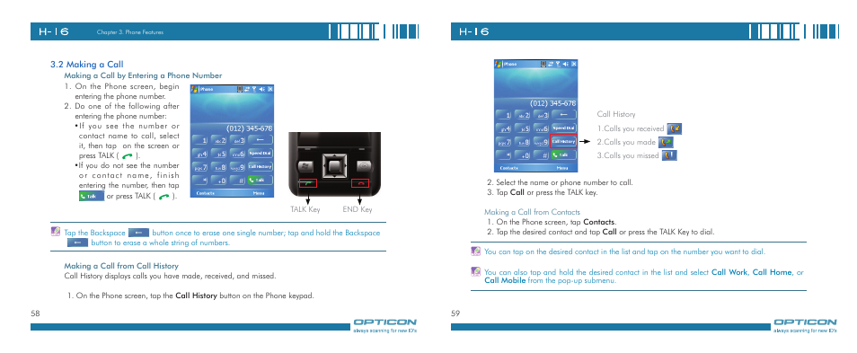 Opticon H-16 User Manual | Page 30 / 79