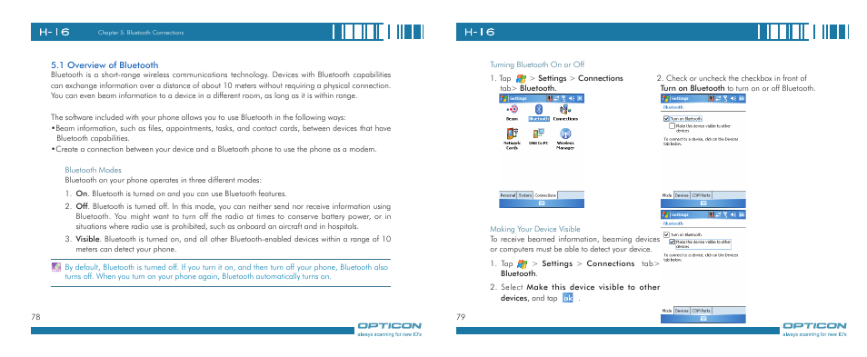 Opticon H-16 User Manual | Page 40 / 79
