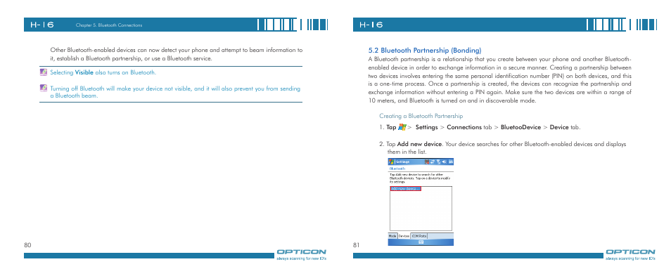 Opticon H-16 User Manual | Page 41 / 79