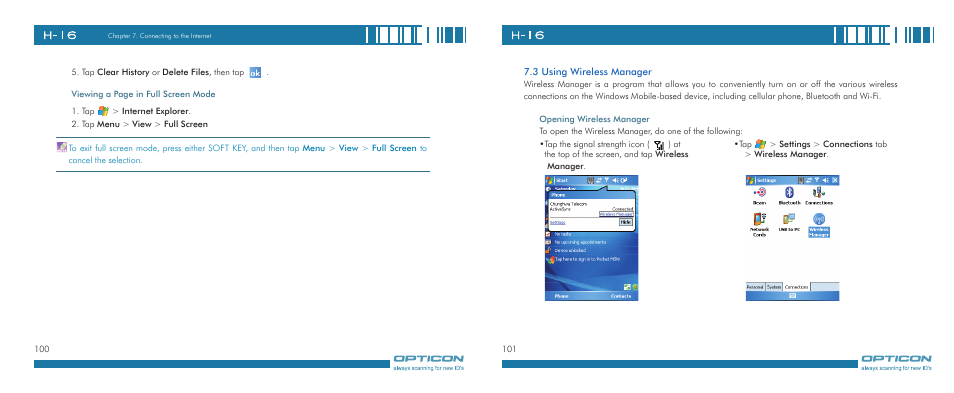 Opticon H-16 User Manual | Page 51 / 79