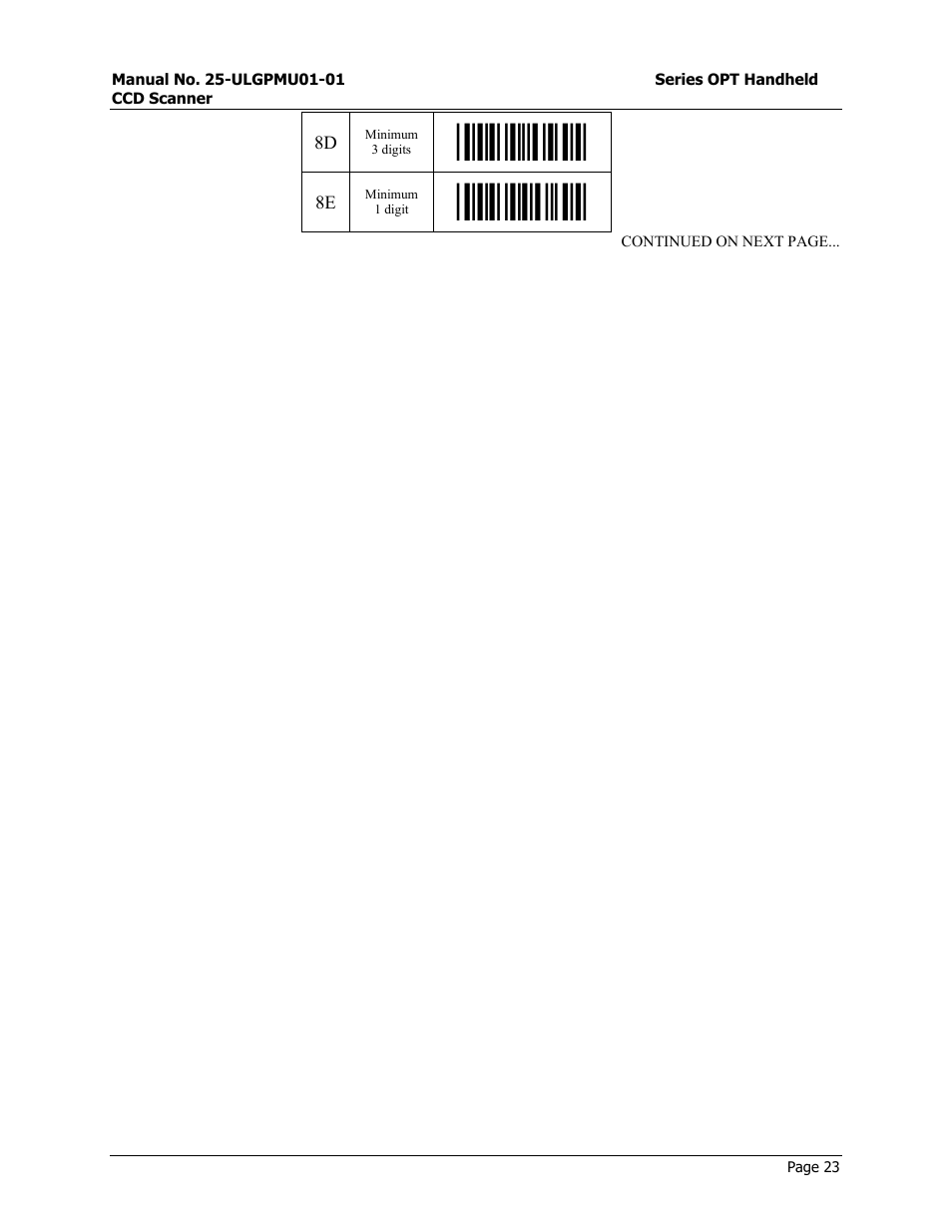 Opticon OPT-6125 User Manual | Page 23 / 65