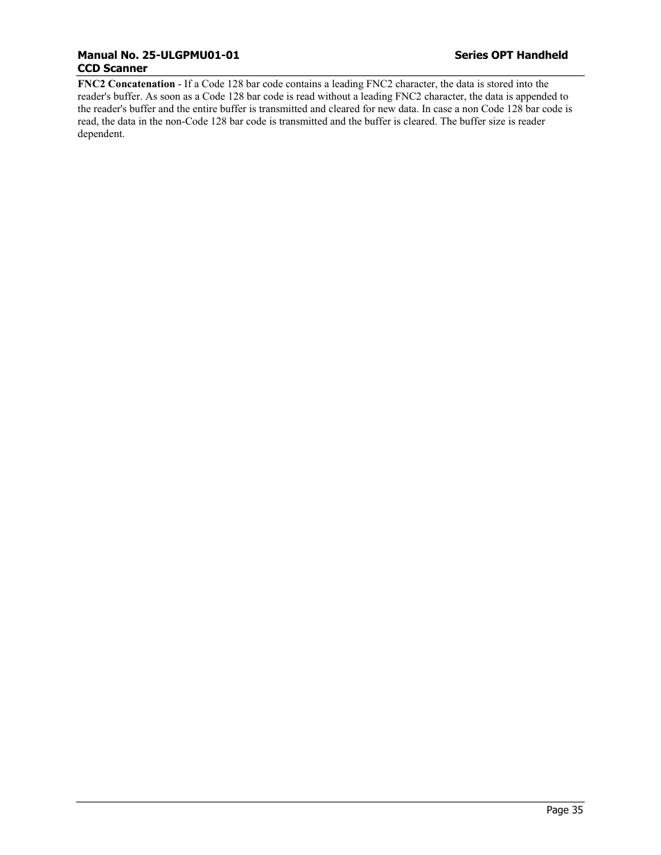 Start/end program menu | Opticon OPT-6125 User Manual | Page 35 / 65