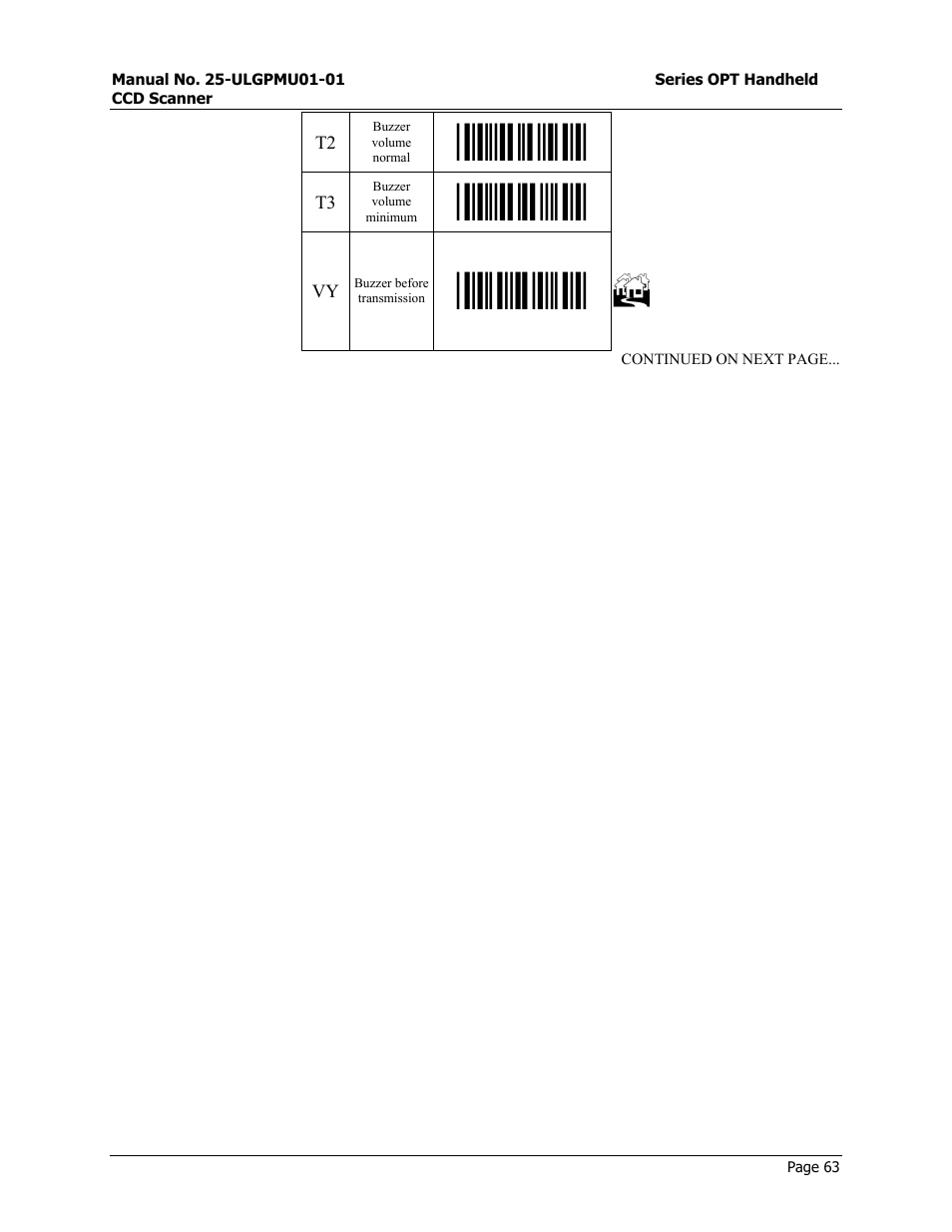 Opticon OPT-6125 User Manual | Page 63 / 65