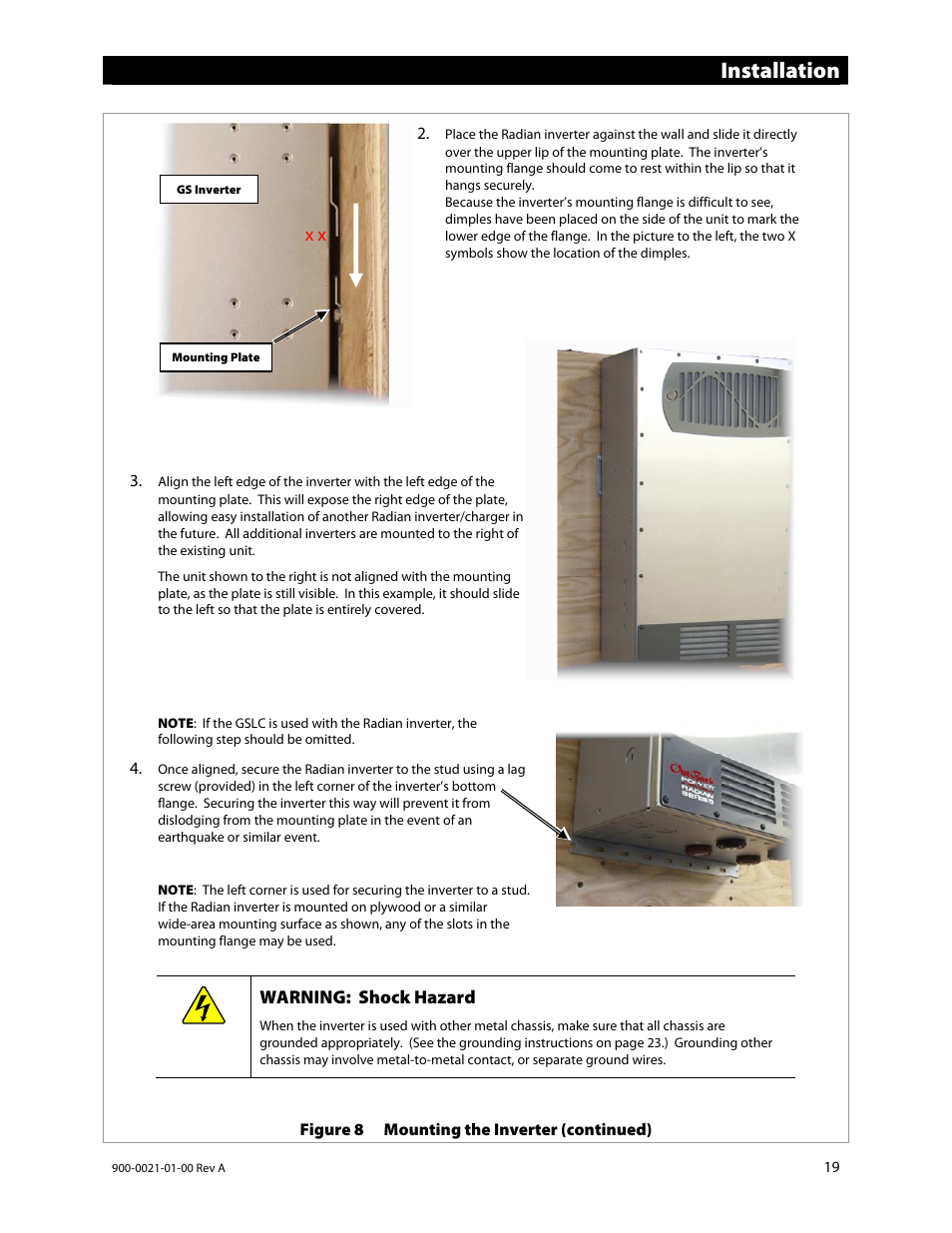 Installation | Outback Power Systems GS8048 User Manual | Page 21 / 44