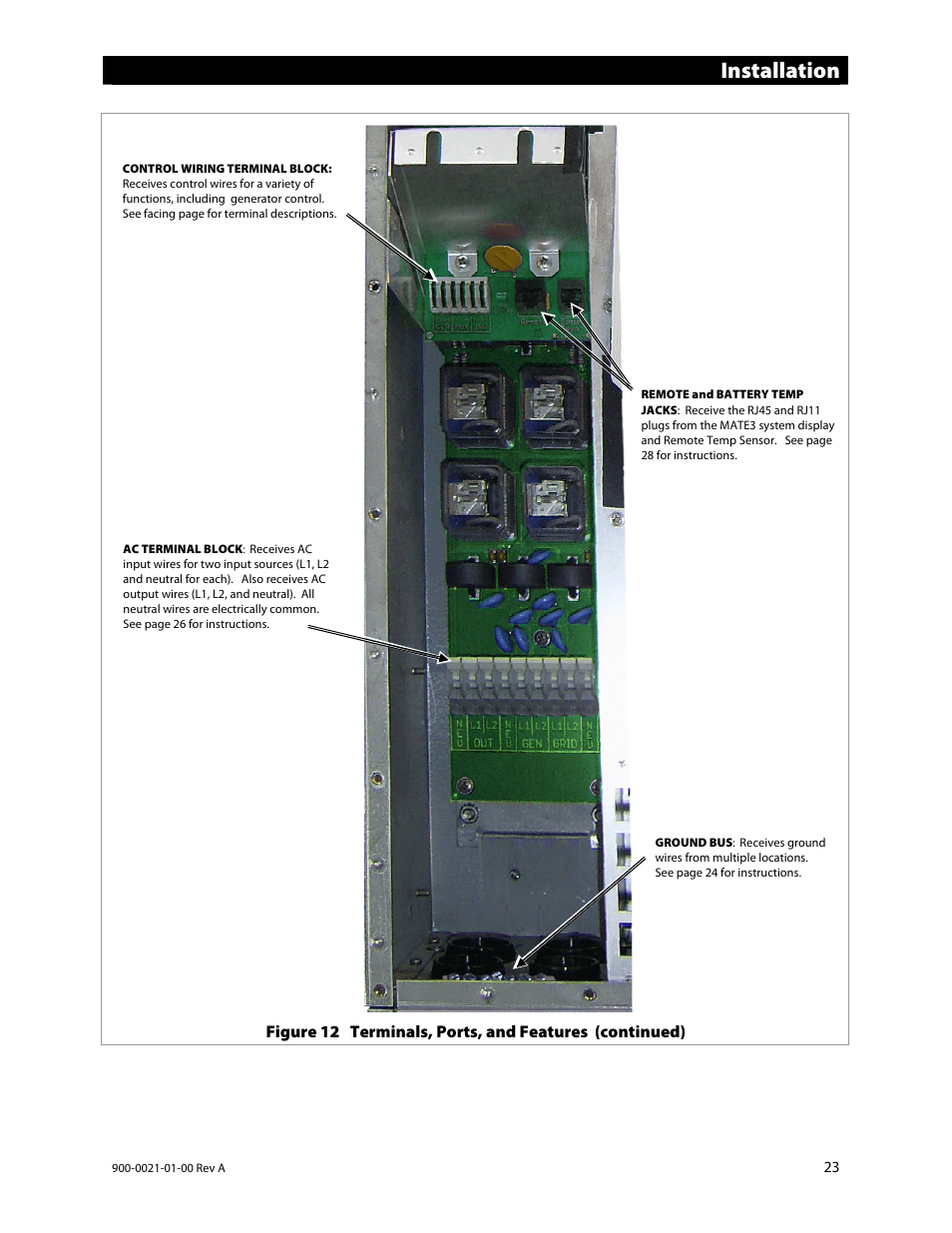 Installation | Outback Power Systems GS8048 User Manual | Page 25 / 44