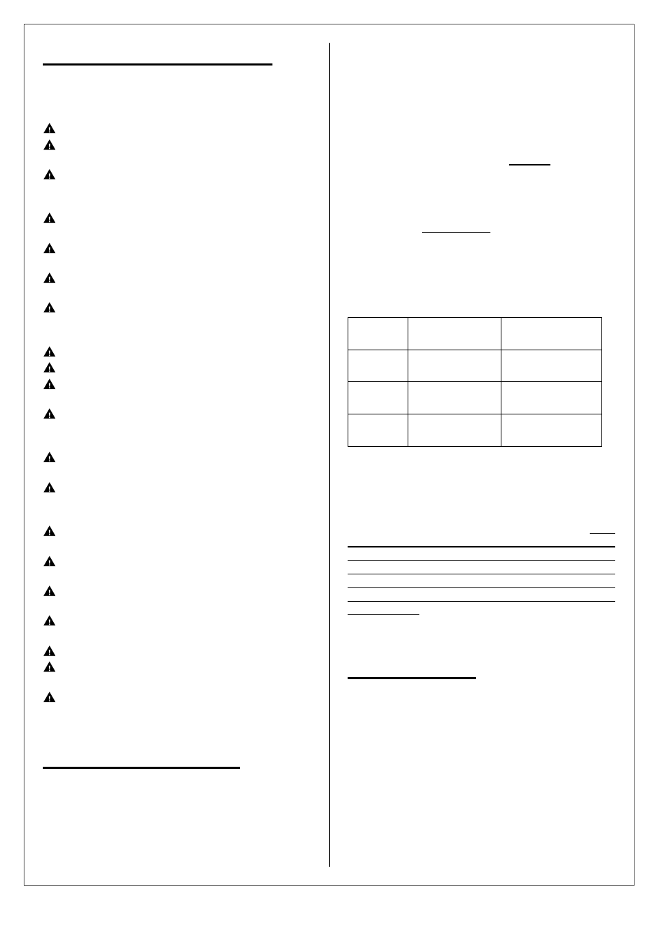 E. important information, F. gas and regulator, G. installation | Outback Power Systems OUTBACK TROOPER 359 User Manual | Page 11 / 16