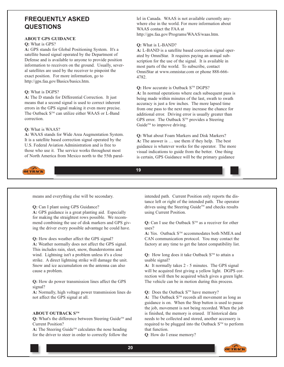 Frequently asked questions | Outback Power Systems OUTBACK S DOM-OBK01 User Manual | Page 11 / 18