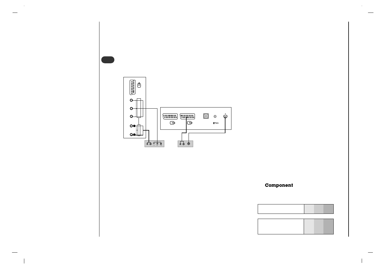 Collegamento ad un ’apparec- chiatura esterna, Br (r) audio (l) (r) audio (l), Collegamento al dvd | Rolsen RL-32X11 User Manual | Page 118 / 244