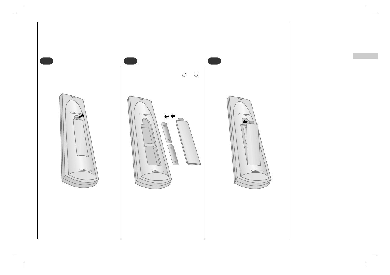 Emplacement et fonctions des commandes, Installation des piles | Rolsen RL-32X11 User Manual | Page 41 / 244