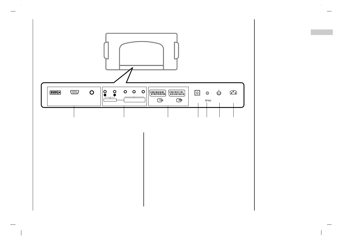 Connections of, Back panel | Rolsen RL-32X11 User Manual | Page 7 / 244