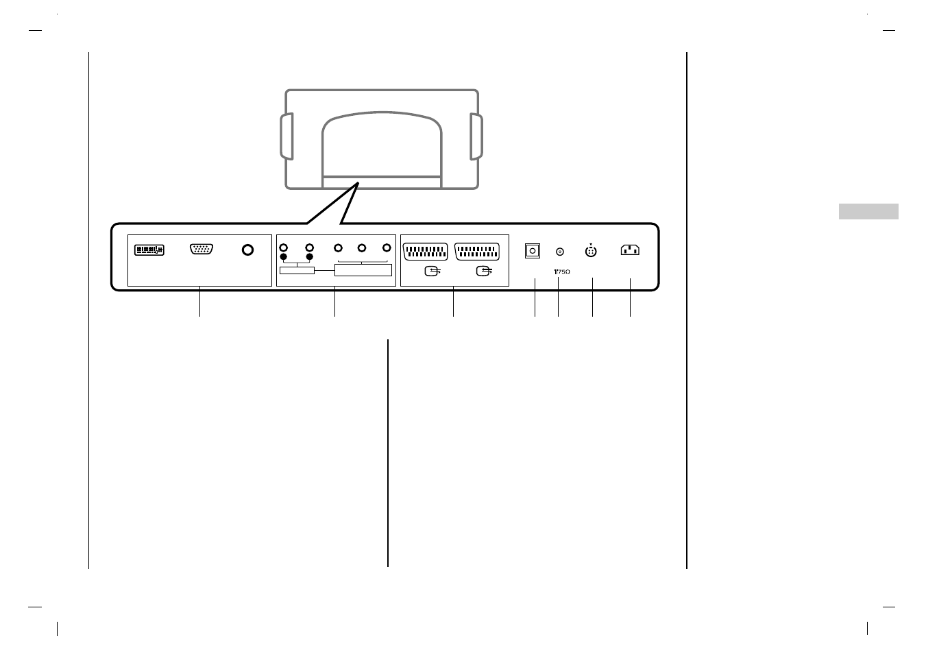 Lage und funktion der bedienelemente, Rü ckansicht | Rolsen RL-32X11 User Manual | Page 79 / 244
