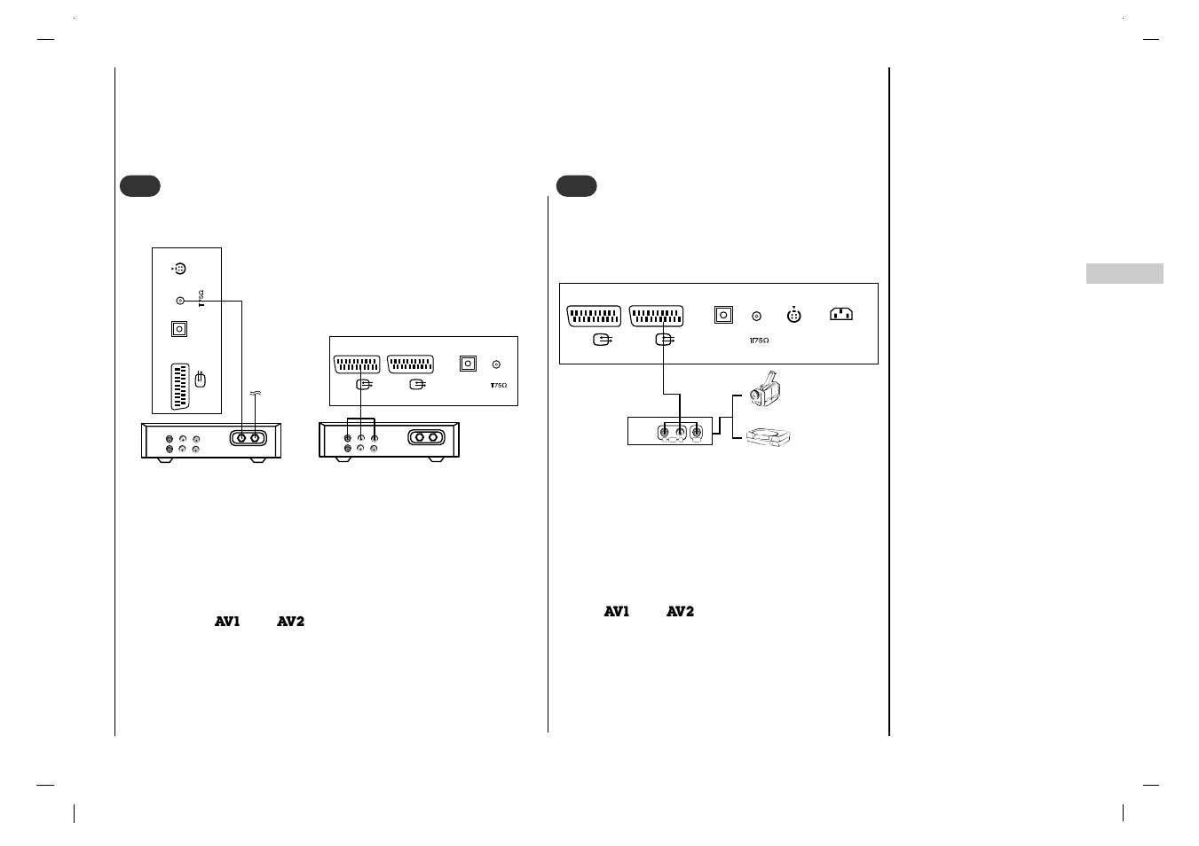 Anschlie ß en externer ger ä te, Kabelfernsehen 3 3, Weitere av-quellen 4 4 | Rolsen RL-32X11 User Manual | Page 81 / 244