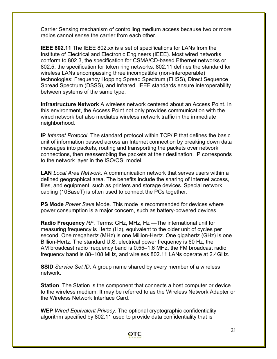 OTC Wireless WiSER2400 User Manual | Page 24 / 25