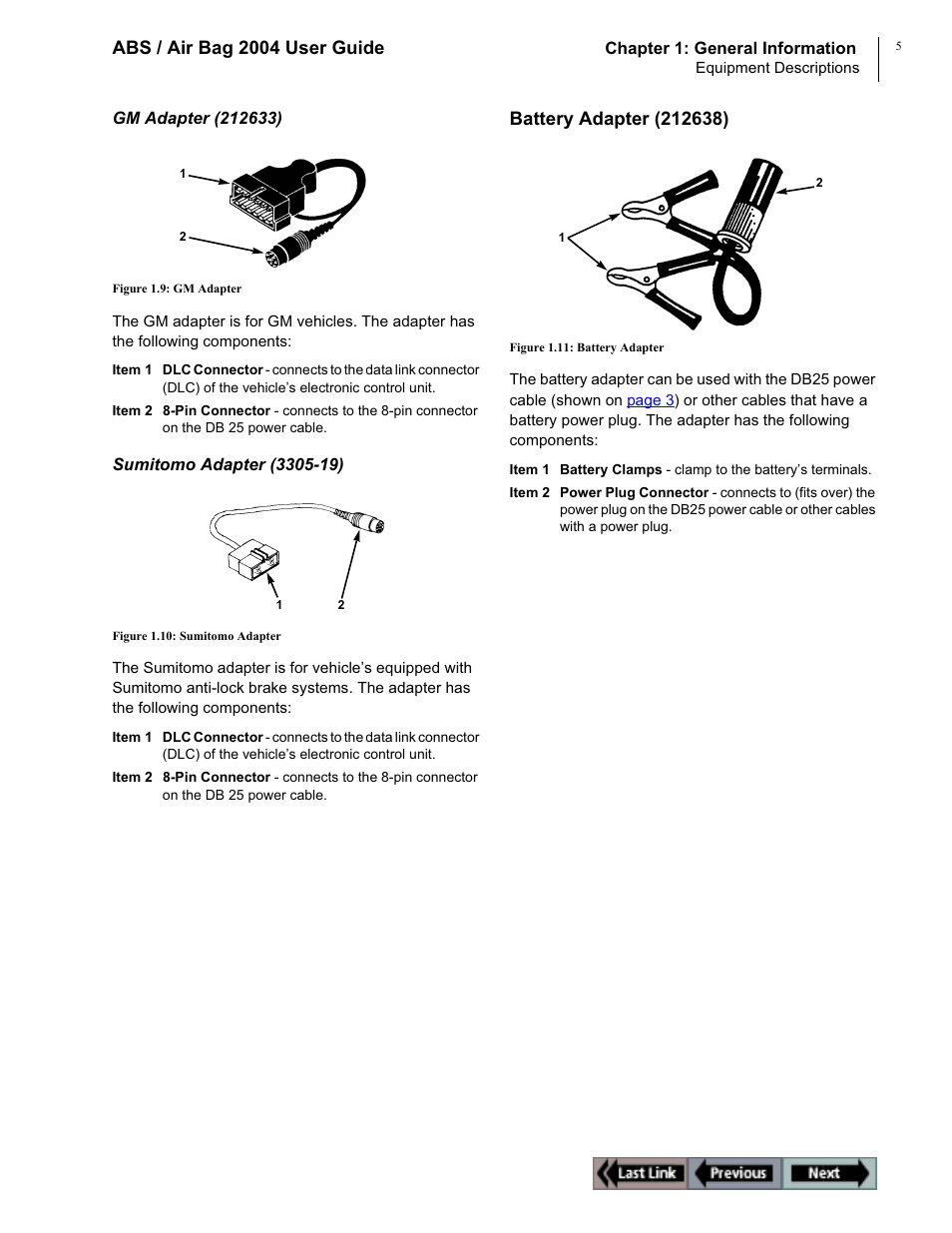 Abs / air bag 2004 user guide | OTC Wireless switch/hub User Manual | Page 15 / 80