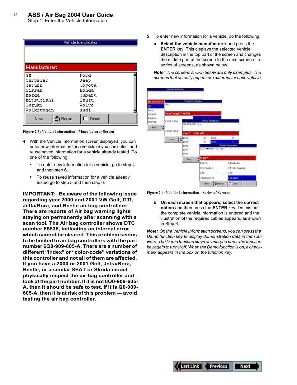 Abs / air bag 2004 user guide | OTC Wireless switch/hub User Manual | Page 24 / 80
