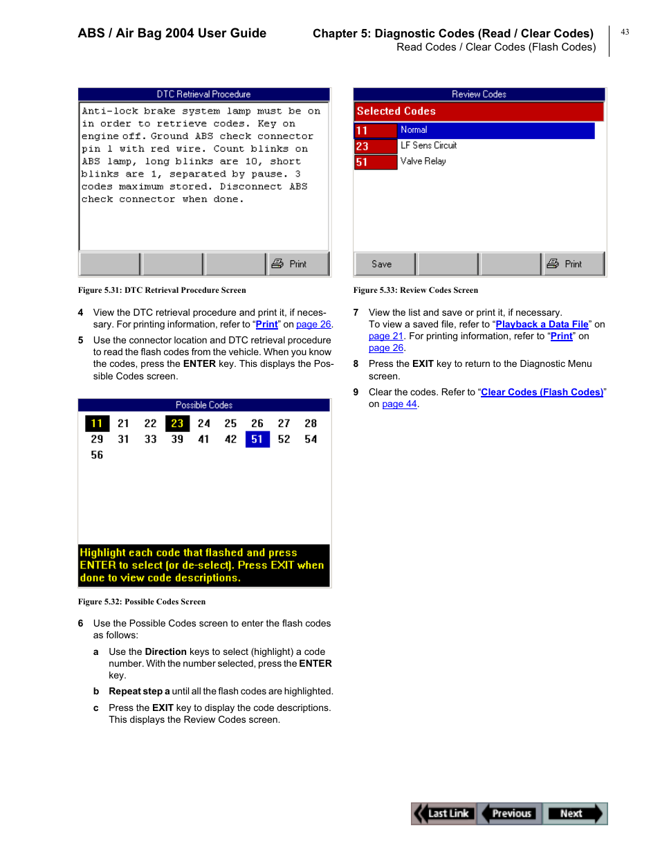 Abs / air bag 2004 user guide | OTC Wireless switch/hub User Manual | Page 53 / 80