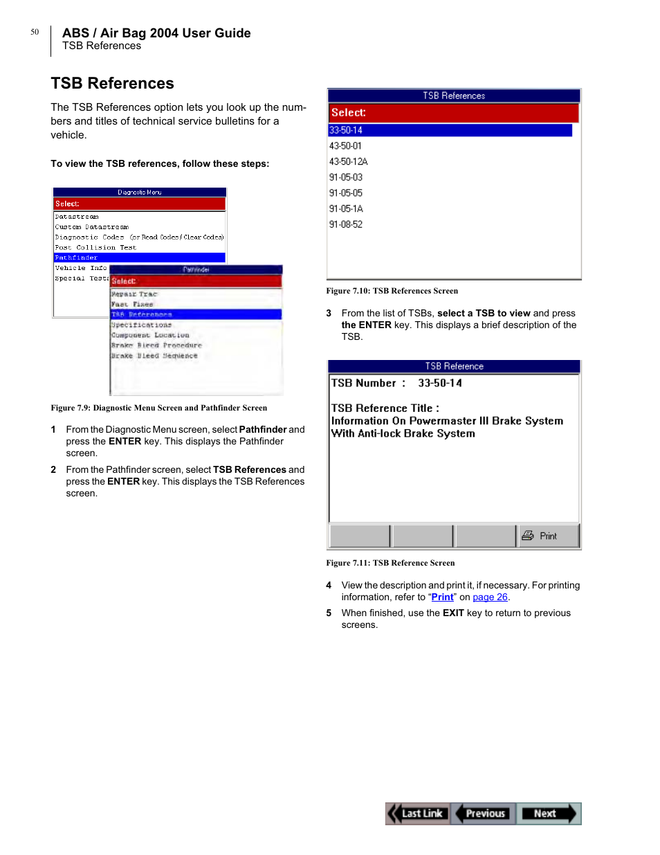 Tsb references, Abs / air bag 2004 user guide | OTC Wireless switch/hub User Manual | Page 60 / 80