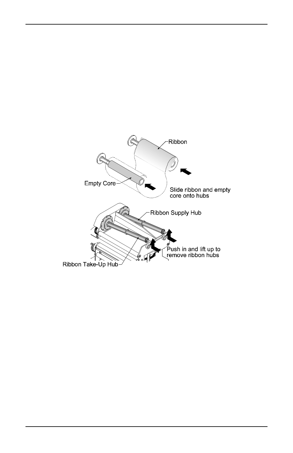 8 loading ribbon (thermal transfer option) | Ovation Software Label Printer User Manual | Page 15 / 66