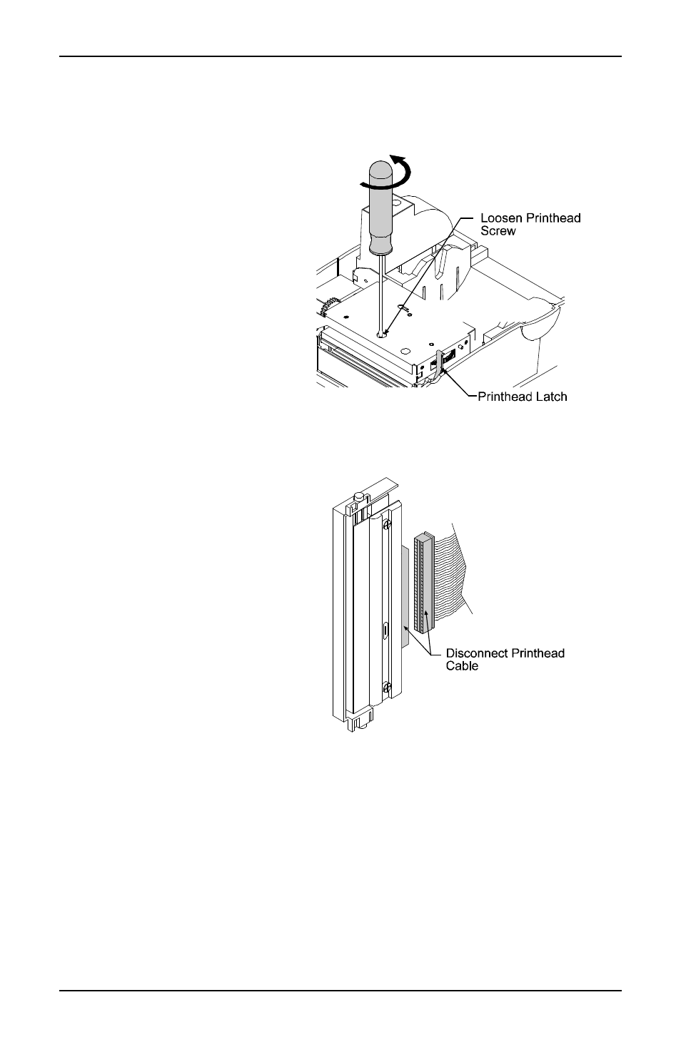 4 printhead replacement (300 dpi) | Ovation Software Label Printer User Manual | Page 40 / 66