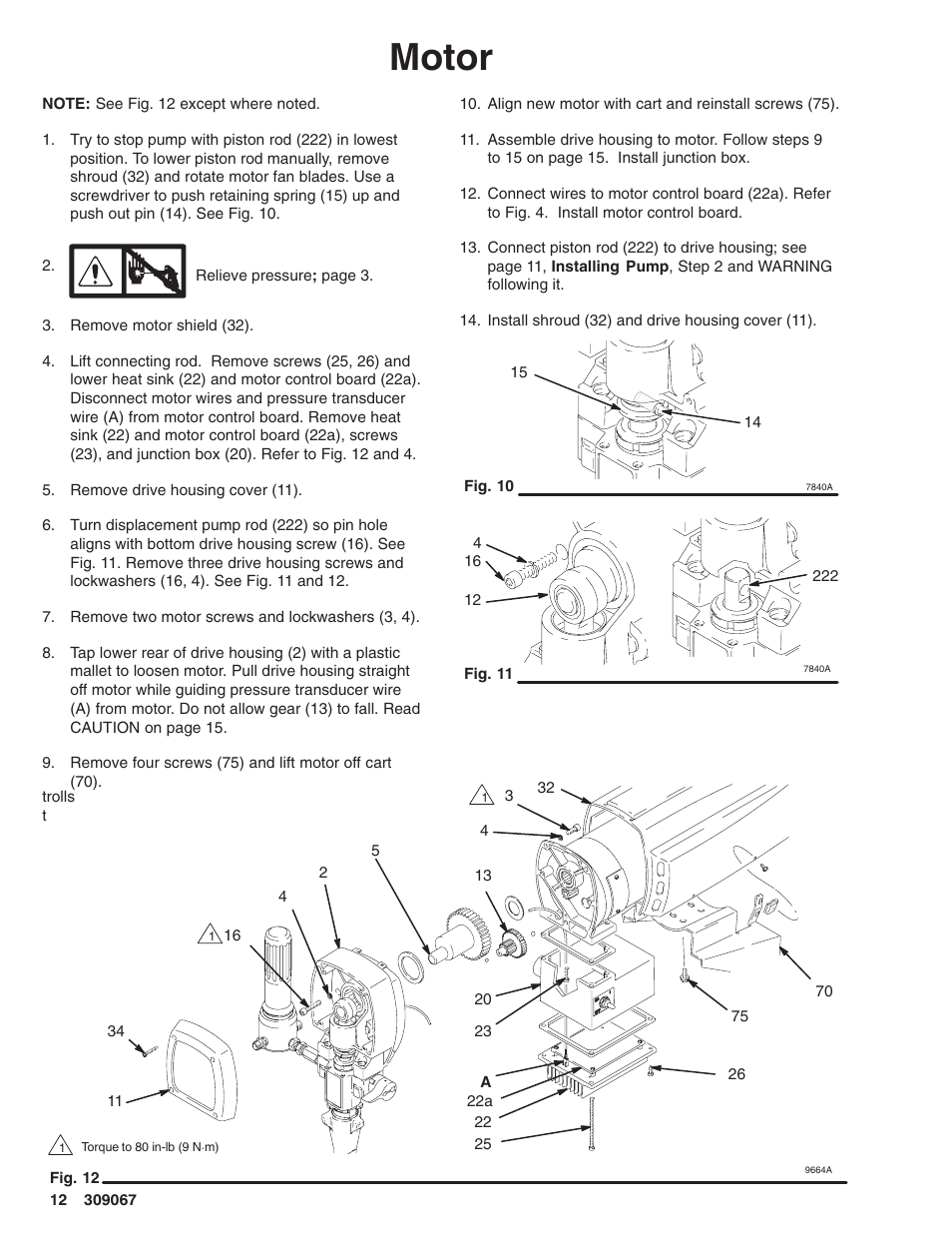 Motor | Oracom ULTRA MAX 695 User Manual | Page 12 / 28