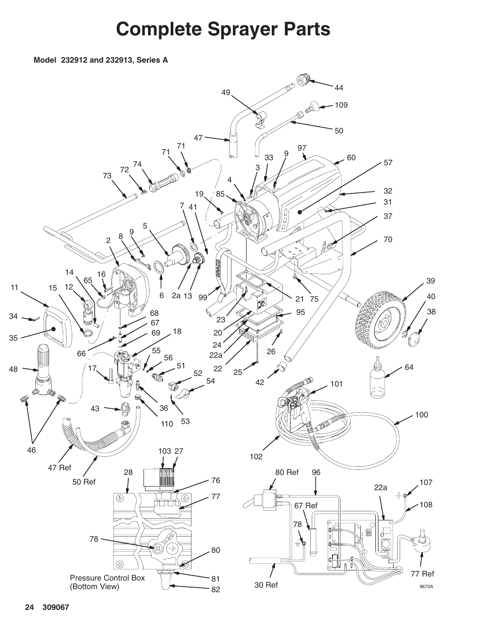 Complete sprayer parts | Oracom ULTRA MAX 695 User Manual | Page 24 / 28