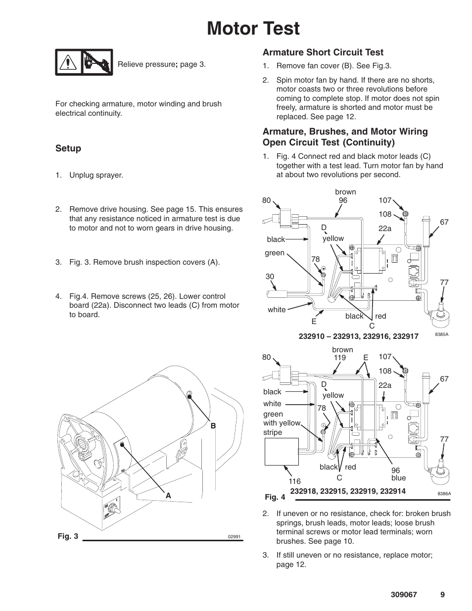 Motor test | Oracom ULTRA MAX 695 User Manual | Page 9 / 28