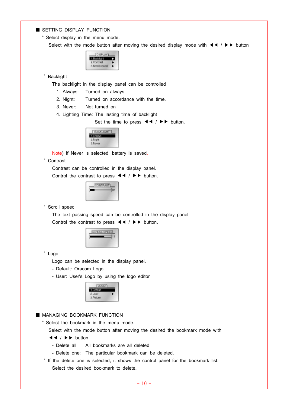 Oracom ORC-100 User Manual | Page 10 / 23