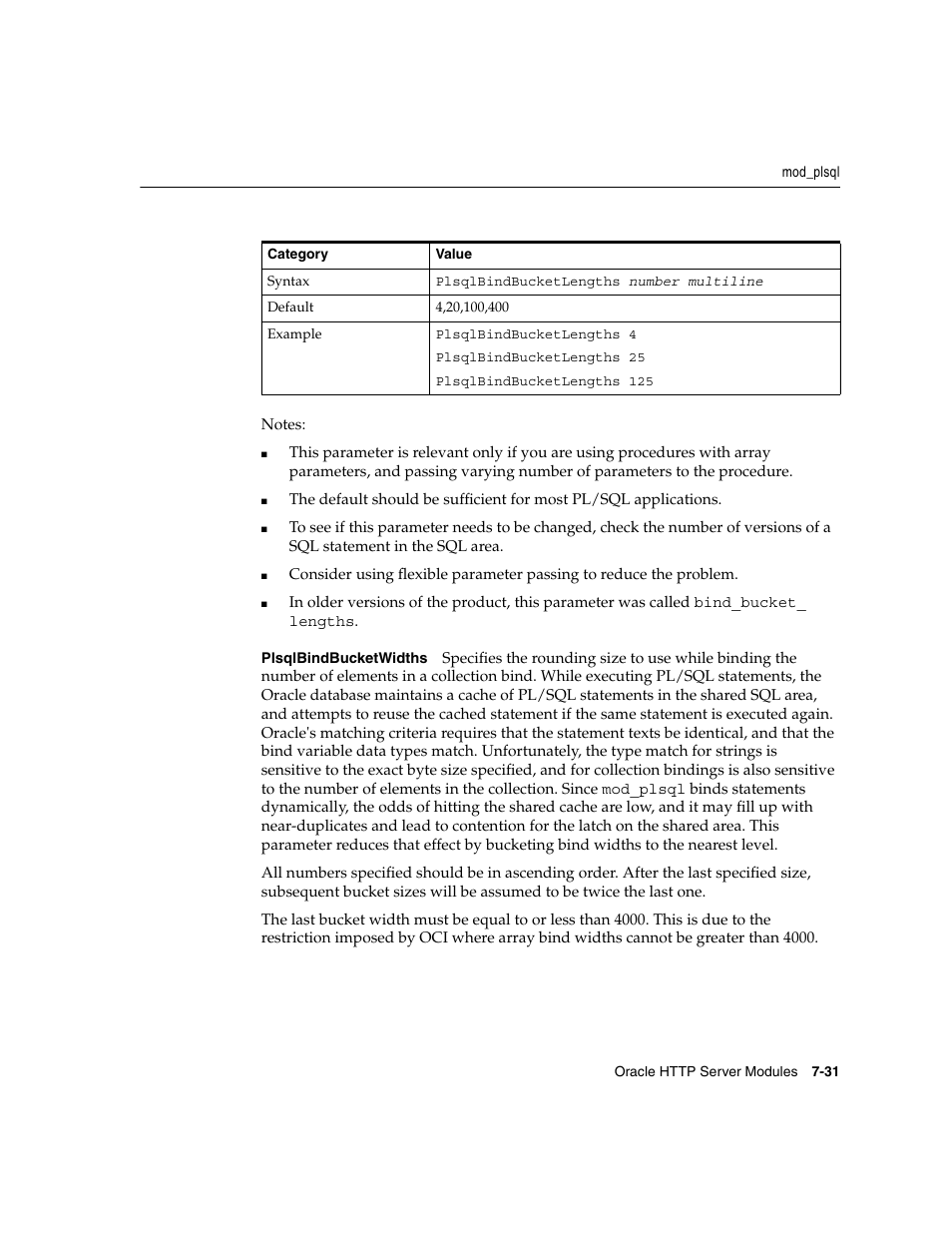 Plsqlbindbucketwidths | Oracle B12255-01 User Manual | Page 101 / 224