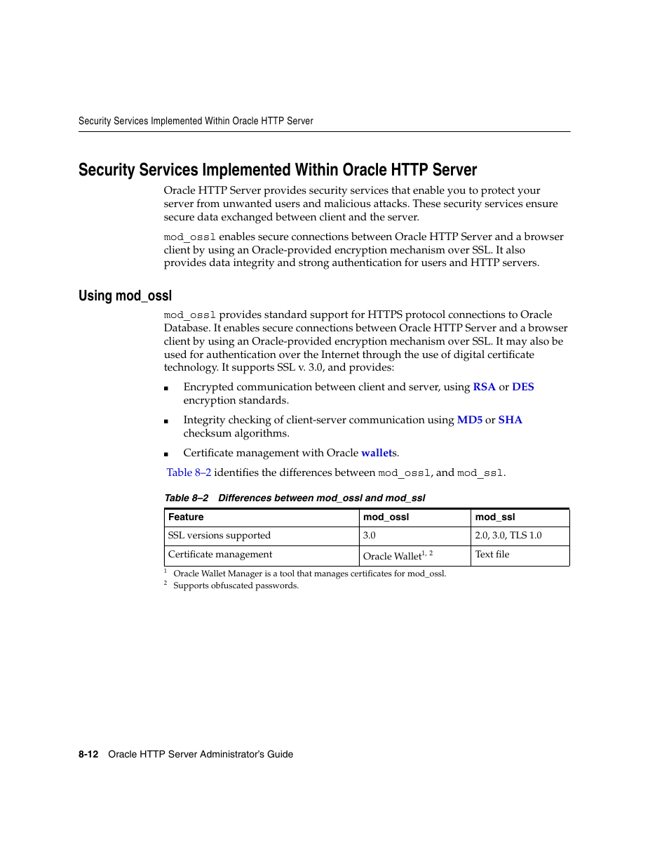 Using mod_ossl, Using mod_ossl -12 | Oracle B12255-01 User Manual | Page 142 / 224