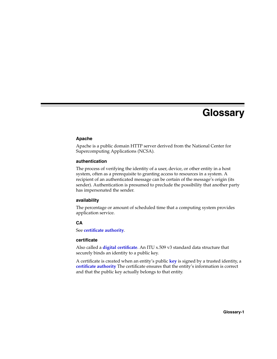 Glossary, Apache | Oracle B12255-01 User Manual | Page 203 / 224