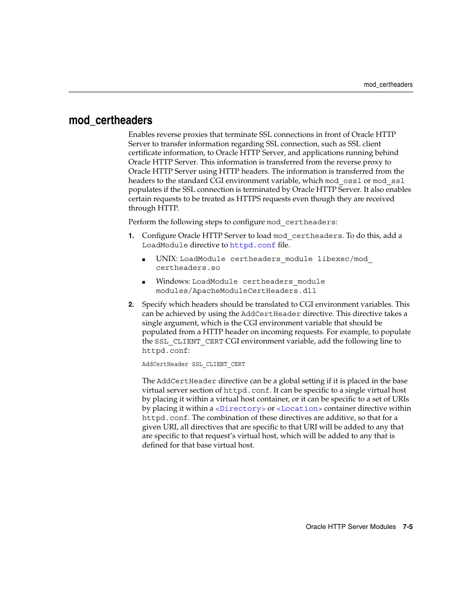 Mod_certheaders | Oracle B12255-01 User Manual | Page 75 / 224