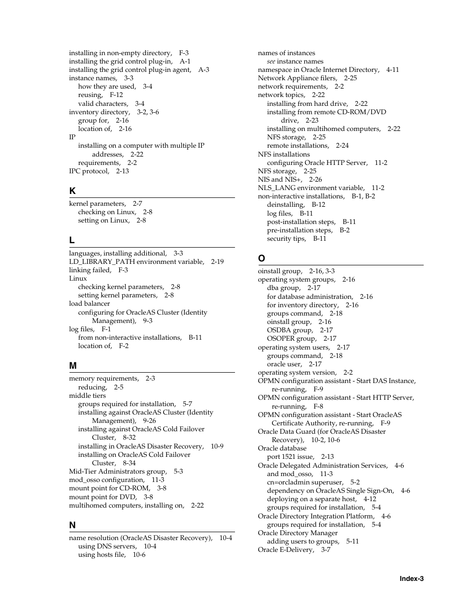 Oracle B32100-01 User Manual | Page 255 / 258