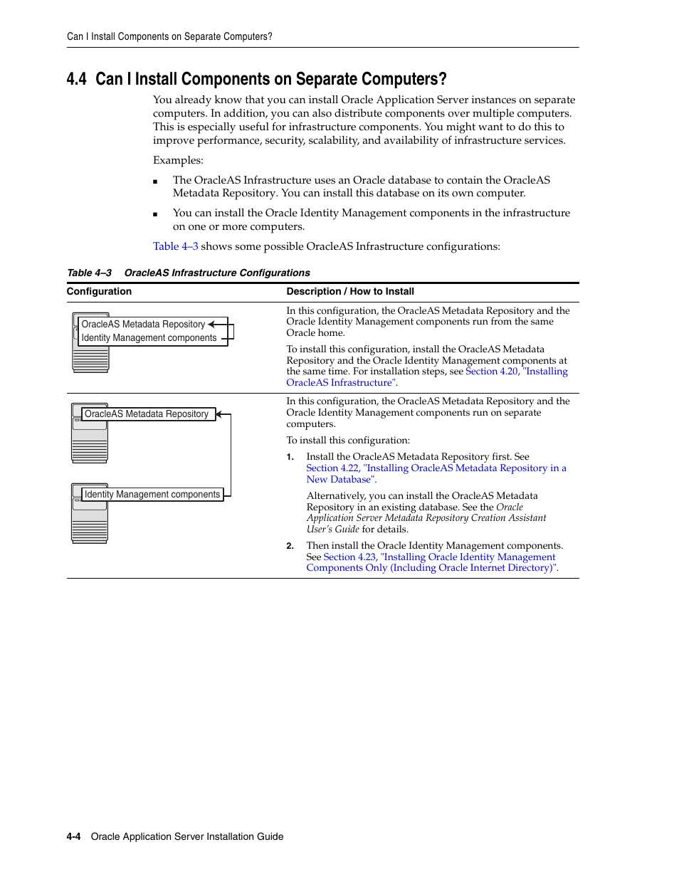 4 can i install components on separate computers, Can i install componen | Oracle B32100-01 User Manual | Page 66 / 258