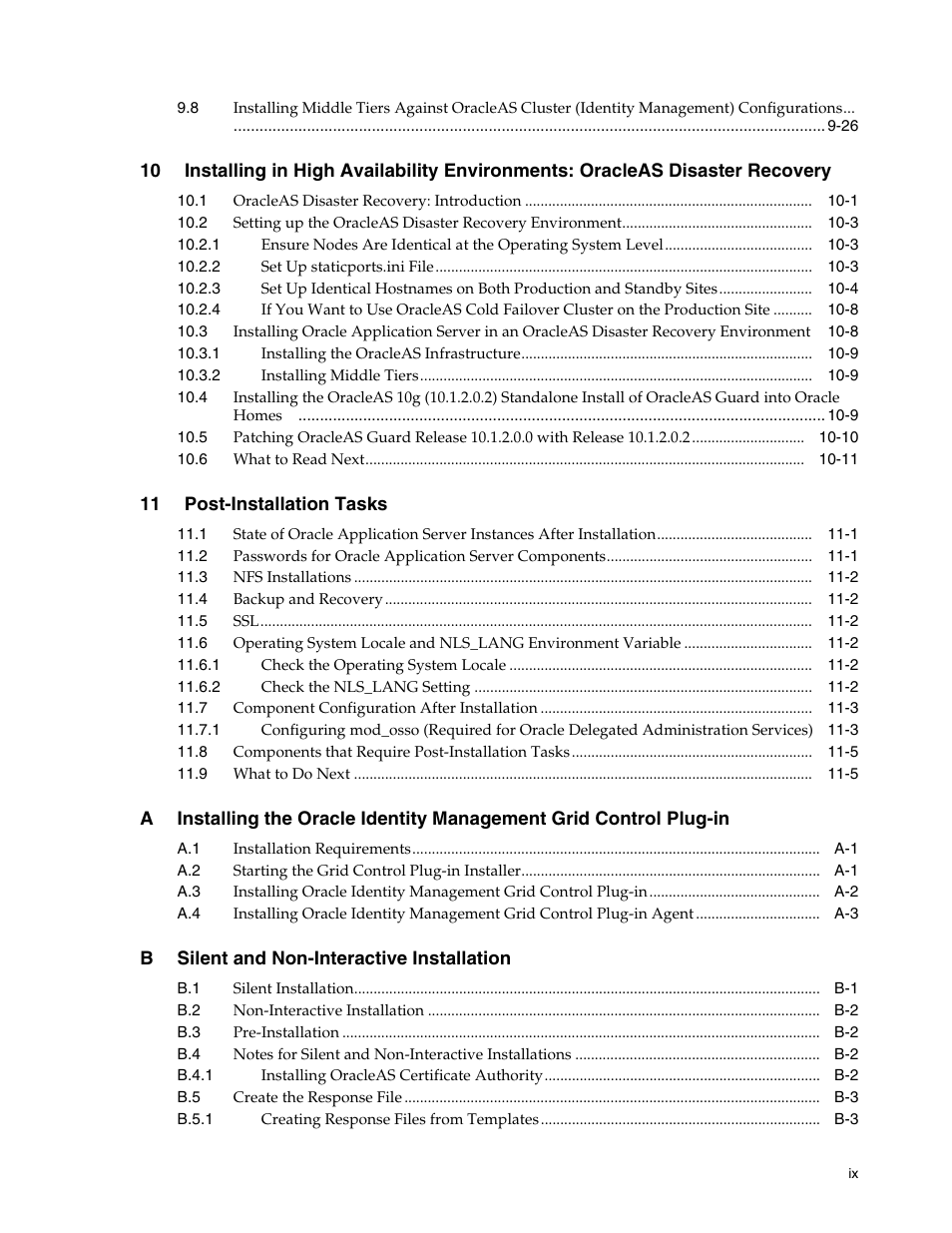 Oracle B32100-01 User Manual | Page 9 / 258