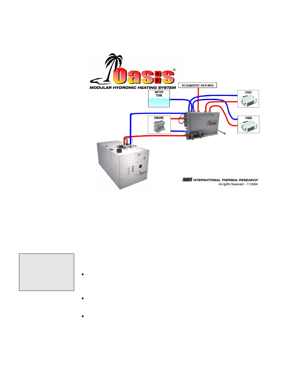 4 critical factors | Oasis Concepts Diesel and AC Heating System for Recreational Vehicles and Yachts User Manual | Page 11 / 80