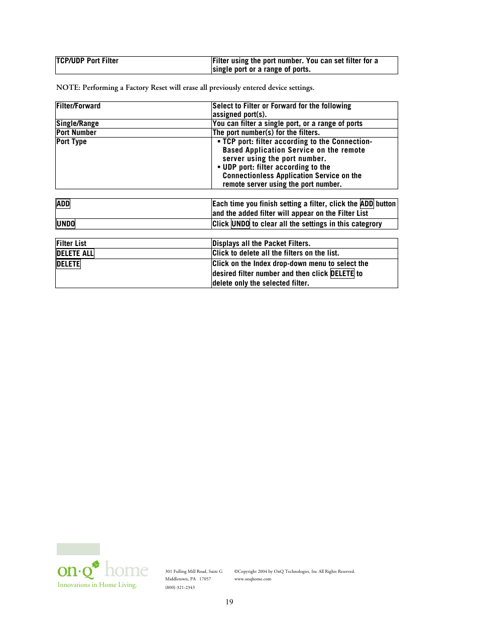 On-Q/Legrand 364732-01 User Manual | Page 22 / 37