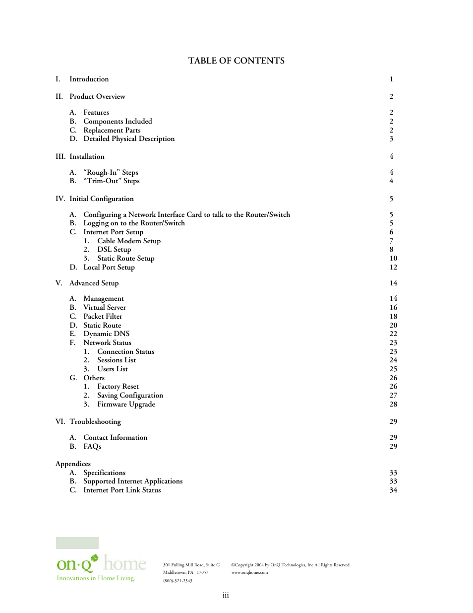On-Q/Legrand 364732-01 User Manual | Page 3 / 37
