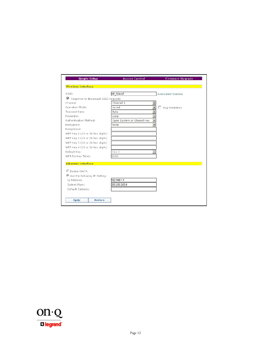 On-Q/Legrand REV.O 1307877 User Manual | Page 16 / 37