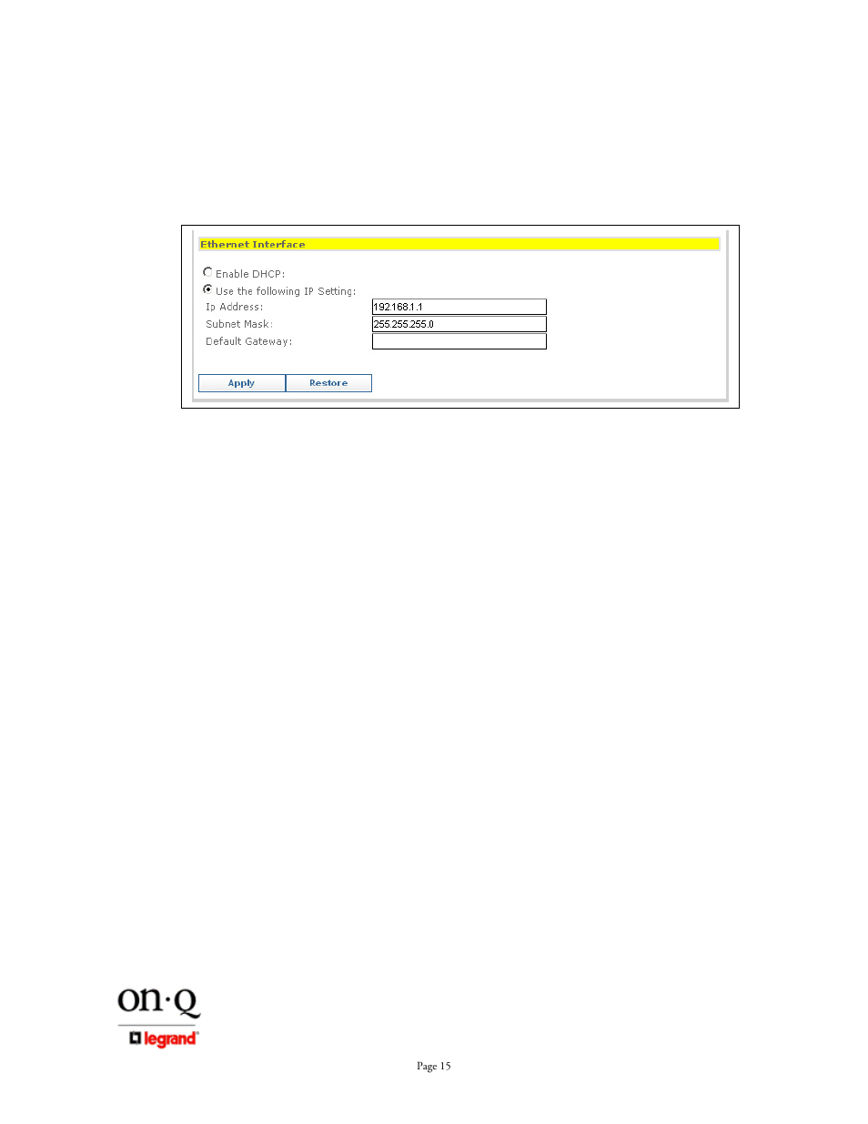 On-Q/Legrand REV.O 1307877 User Manual | Page 19 / 37