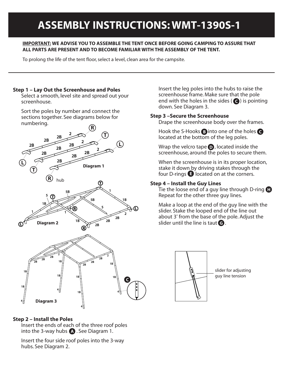 Ozark Trail WMT-1390S-1 User Manual | Page 4 / 7