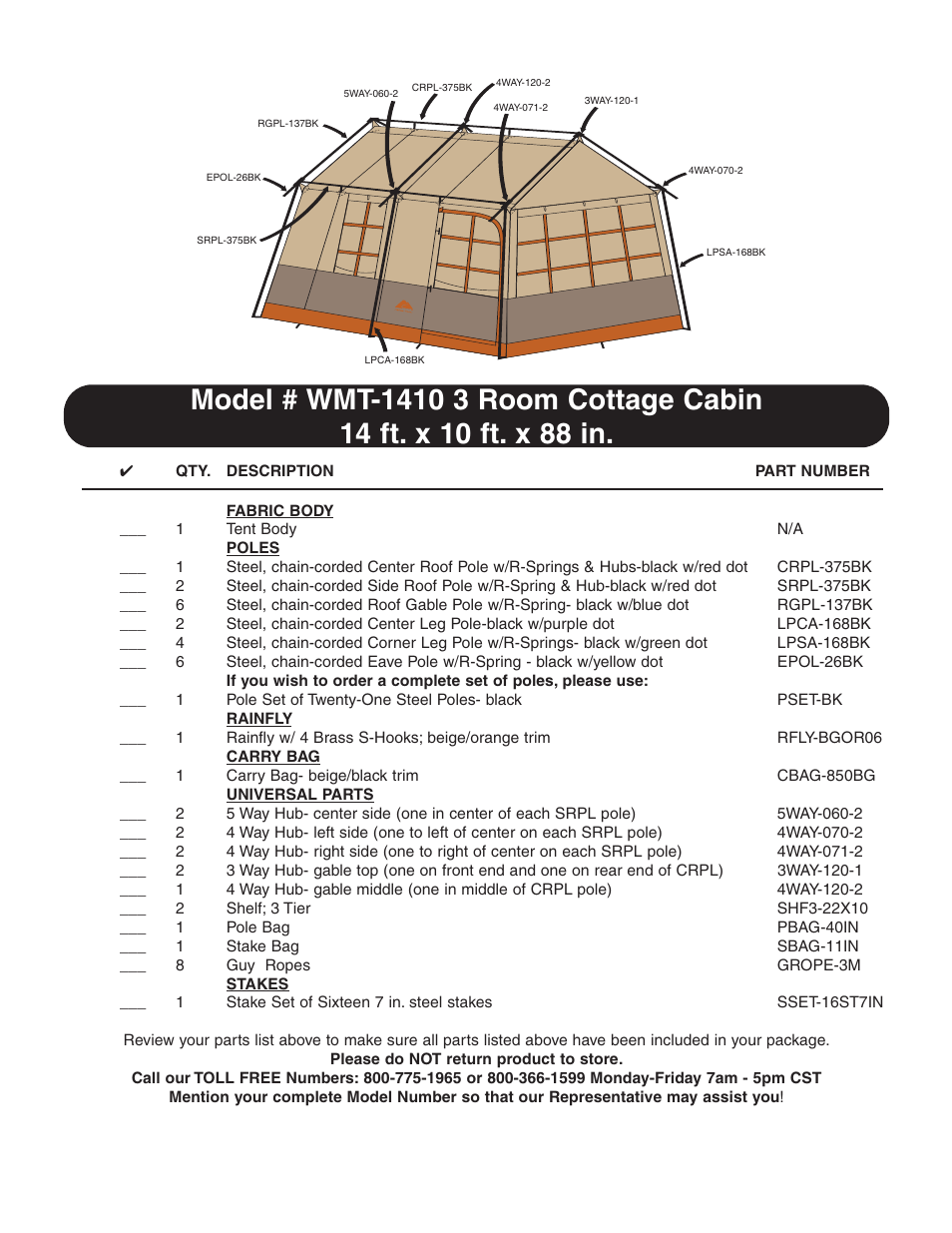 Ozark Trail WMT-1410 User Manual | Page 4 / 6