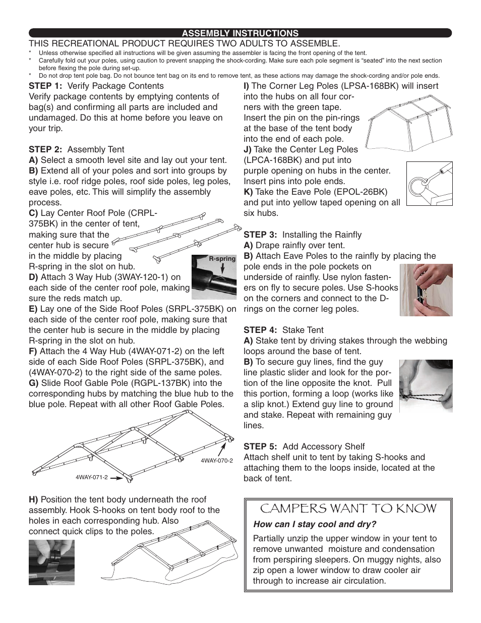 Campers want to know | Ozark Trail WMT-1410 User Manual | Page 5 / 6