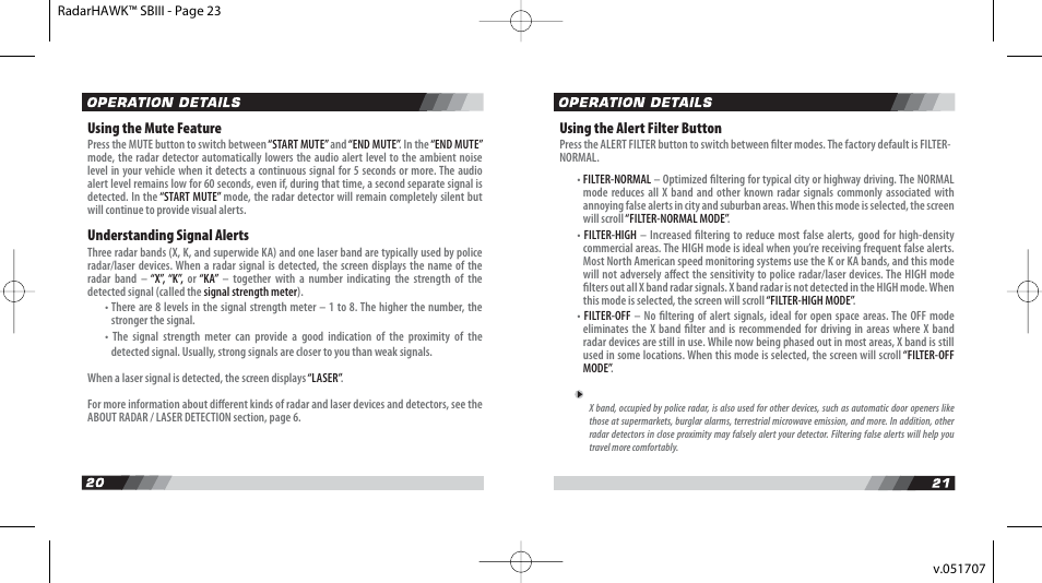 Radarhawk-sbiii-manual-051707-12.pdf | Q3 Innovations RADARHAWK SBIII User Manual | Page 12 / 16