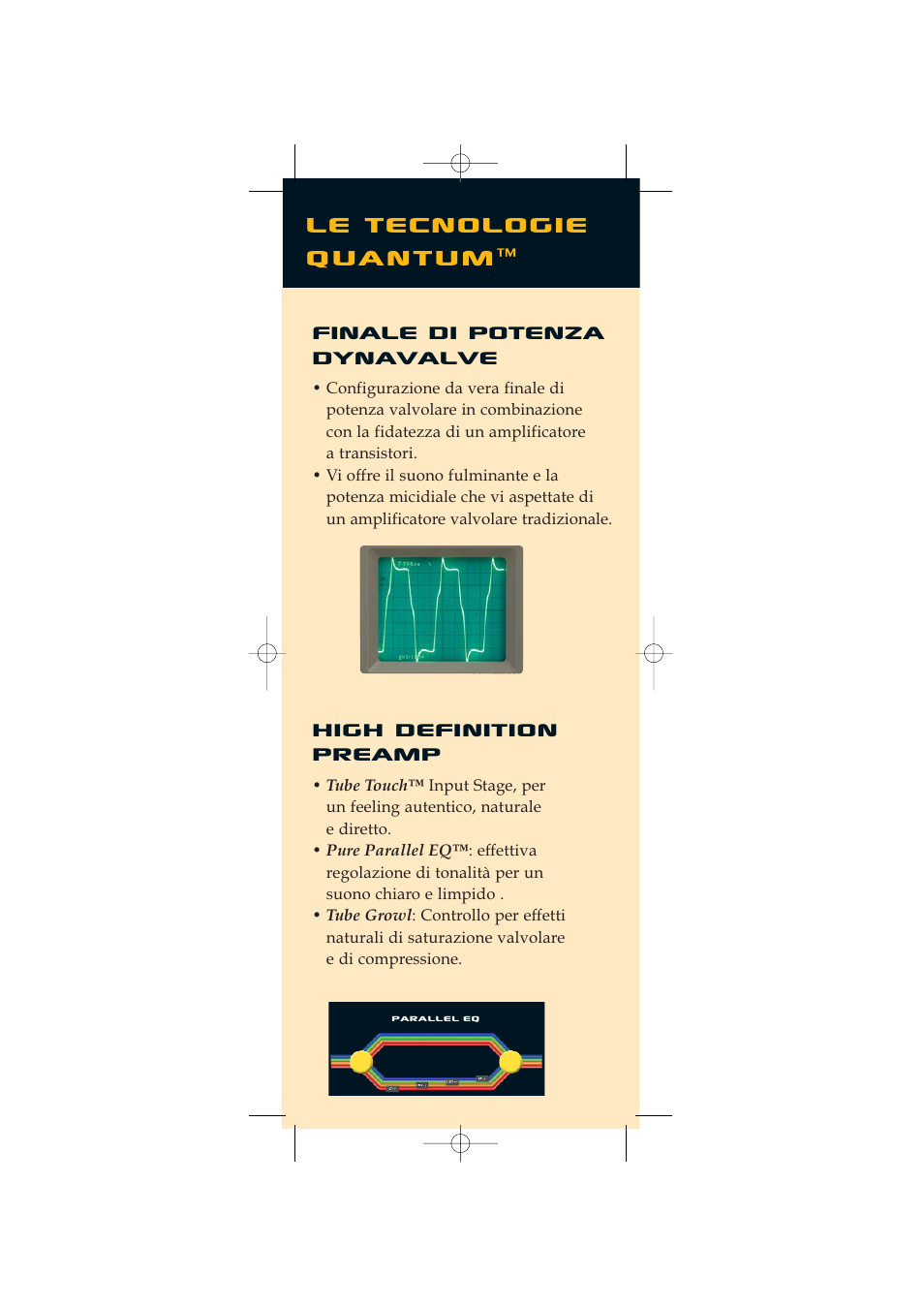 Le tecnologie quantum, Finale di potenza dynavalve high definition preamp | Quantum Audio Speaker User Manual | Page 14 / 28