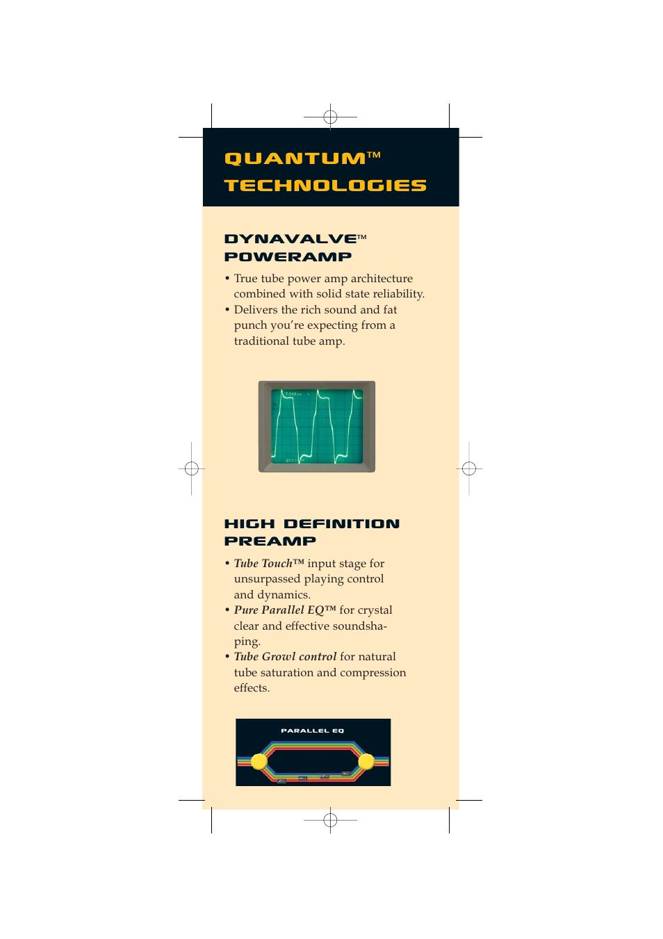 Quantum, Technologies, Dynavalve | Poweramp high definition preamp | Quantum Audio Speaker User Manual | Page 2 / 28