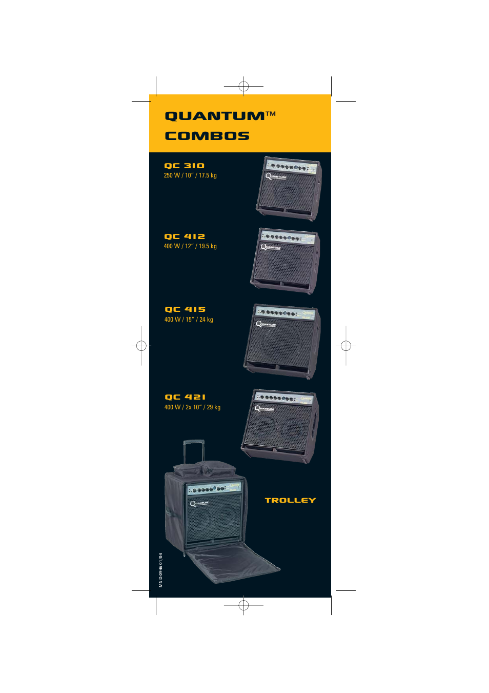 Quantum, Combos, Qc 310 | Qc 412, Qc 415, Qc 421 | Quantum Audio Speaker User Manual | Page 28 / 28