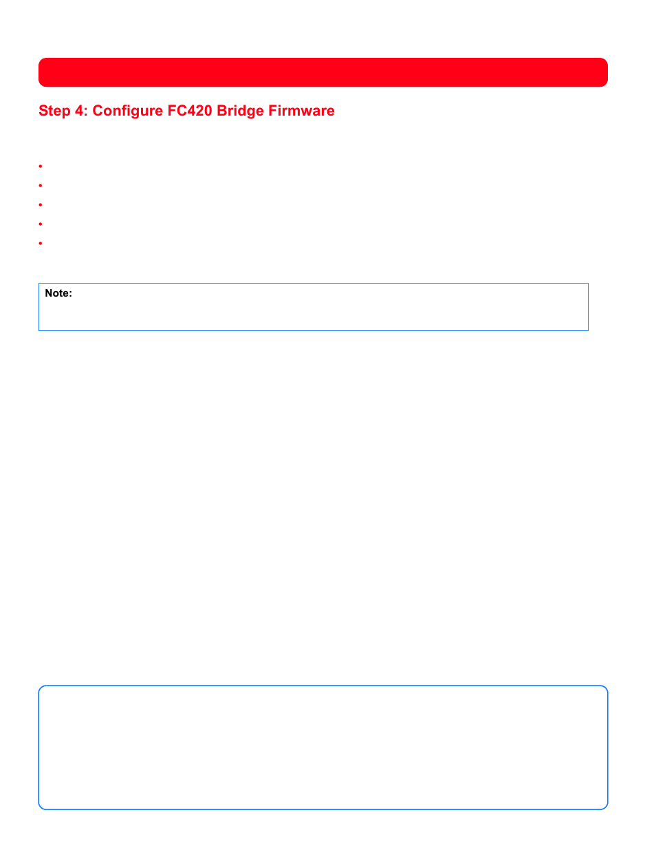 Step 4: configure fc420 bridge firmware | Quantum Audio FC420 User Manual | Page 4 / 4