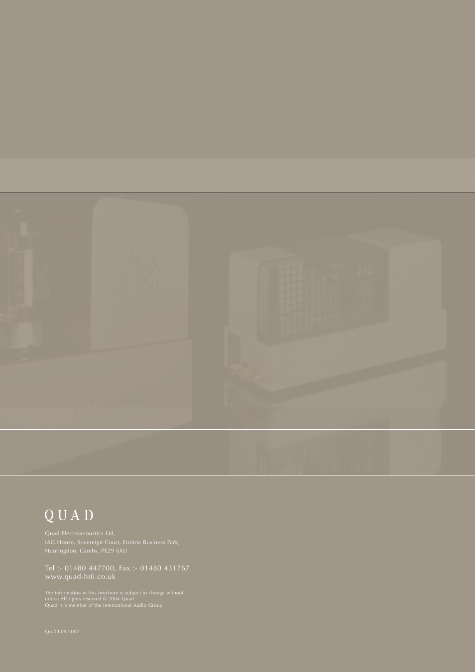QUAD Vacuum Tuber Amplifier Systems QUAD II-FORTY User Manual | Page 11 / 11