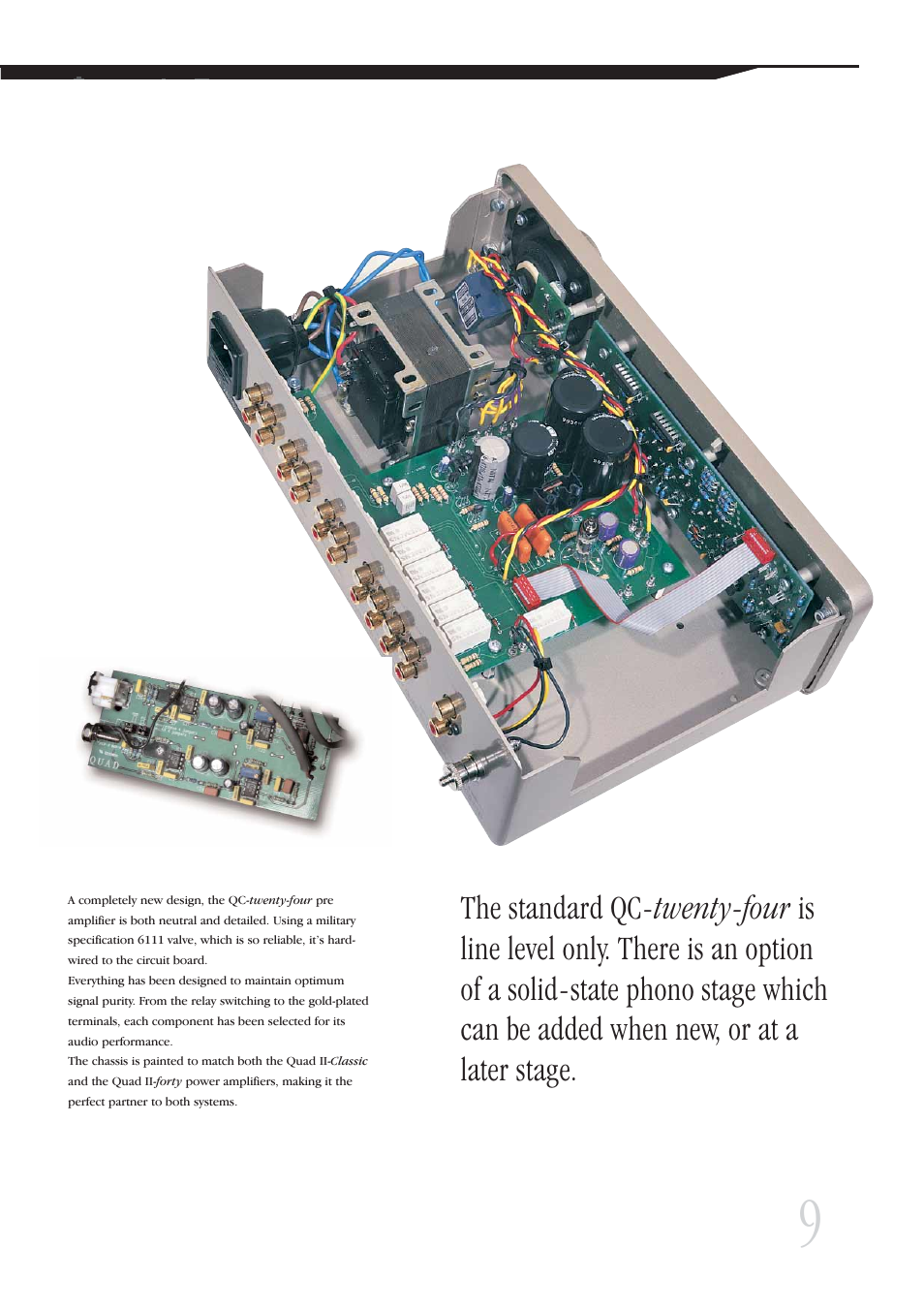 QUAD Vaccume Tube Amplifier Systems User Manual | Page 9 / 16