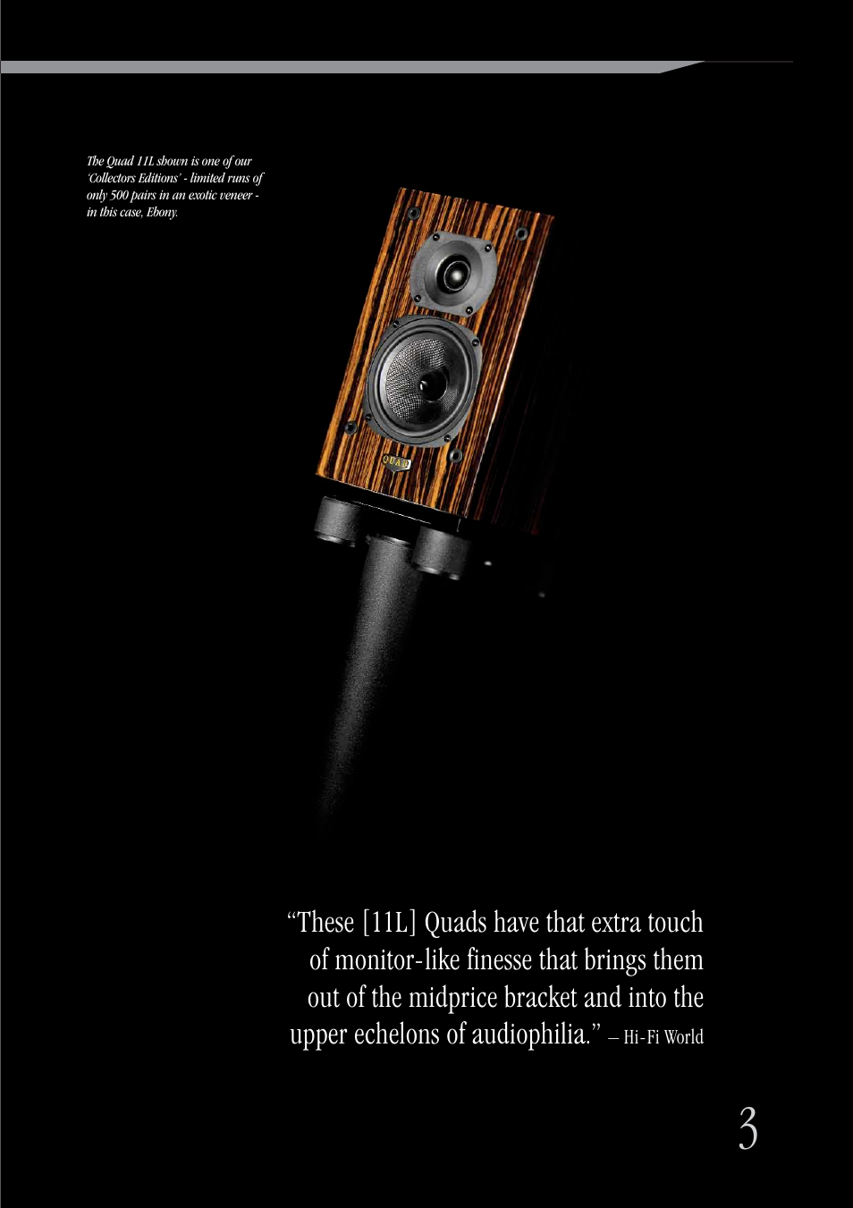 QUAD Floorstanding Speaker L Series User Manual | Page 3 / 12